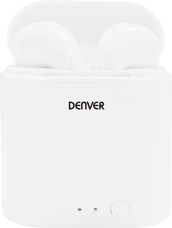 Denver TWE-36 In Ear Kopfhörer Bluetooth® Stereo Weiß Ladecase Handy