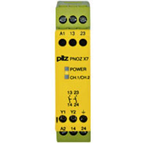 Sicherheitsschaltgerät PNOZ X7 230VAC 2n/o PILZ Betriebsspannung: 230 V/AC 2 Schließer (B x H x T) 22.5 x 87 x 121 mm 1 ...