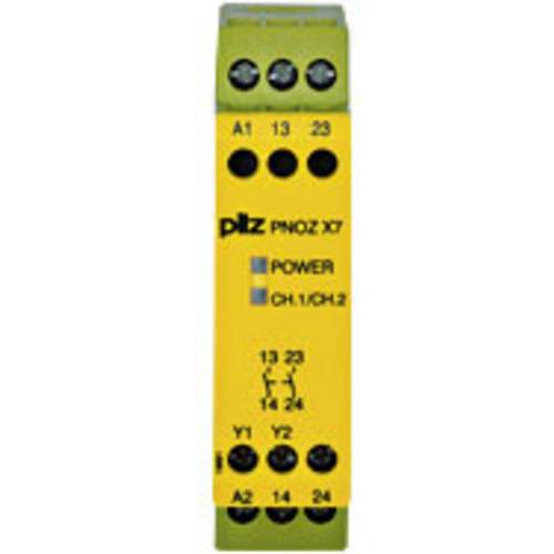 Sicherheitsschaltgerät PNOZ X7 24VACDC 2n/o PILZ 2 Schließer (B x H x T) 22.5 x 87 x 121 mm 1 St.