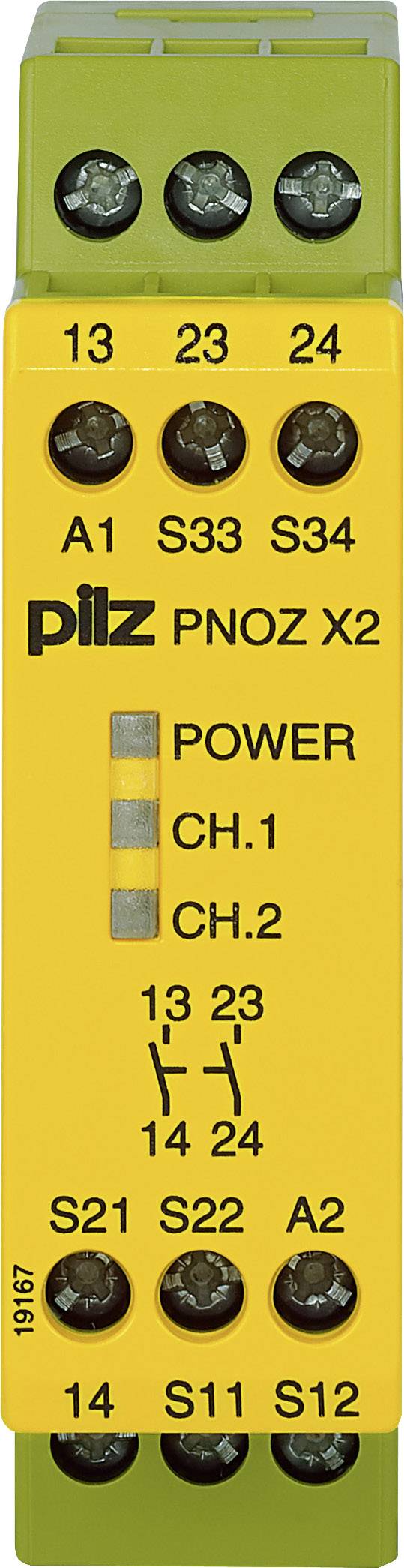 Relè di sicurezza PNOZ X2 24VAC/DC 2n/o PILZ 2 NA (L x A x P) 22.5 x 87 x 121 mm 1 pz.