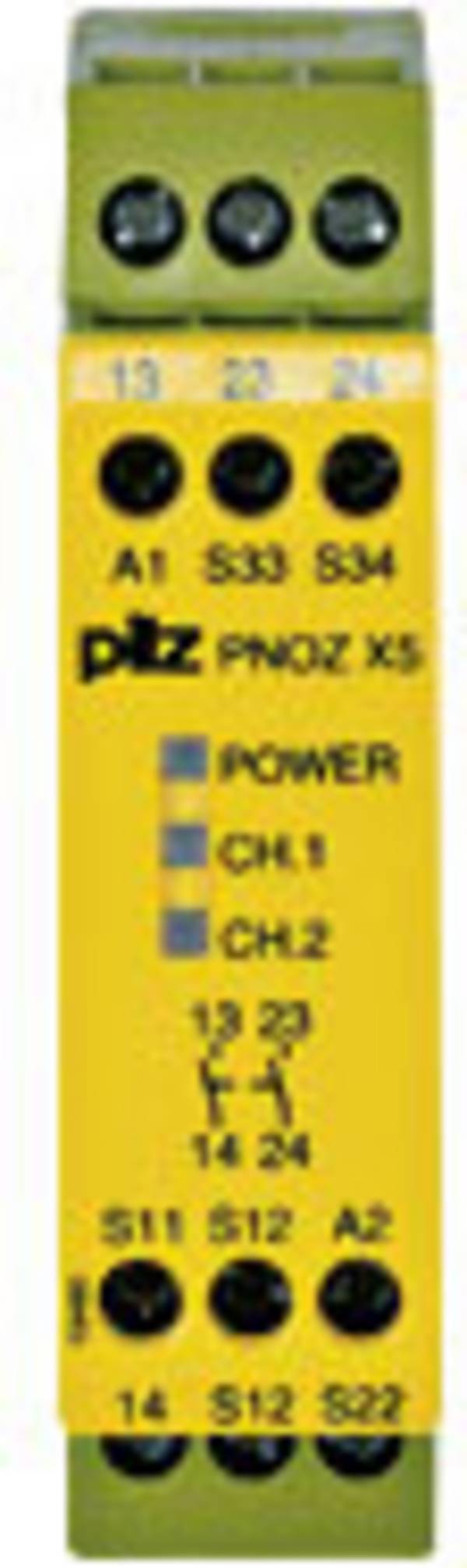 Sicherheitsschaltgerät PNOZ X5 24VACDC 2n/o PILZ Betriebsspannung: 24 V DC/AC 2 Schließer (B x H x T) 22.5 x 87 x 121 mm 1 St.