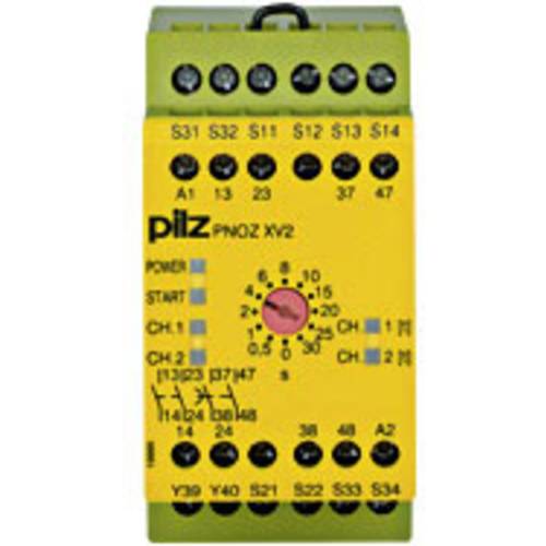 Sicherheitsschaltgerät PNOZ XV2 30/24VDC 2n/o 2n/o t PILZ Betriebsspannung: 24 V/DC 2 Schließer (B x H x T) 45 x 87 x 12...