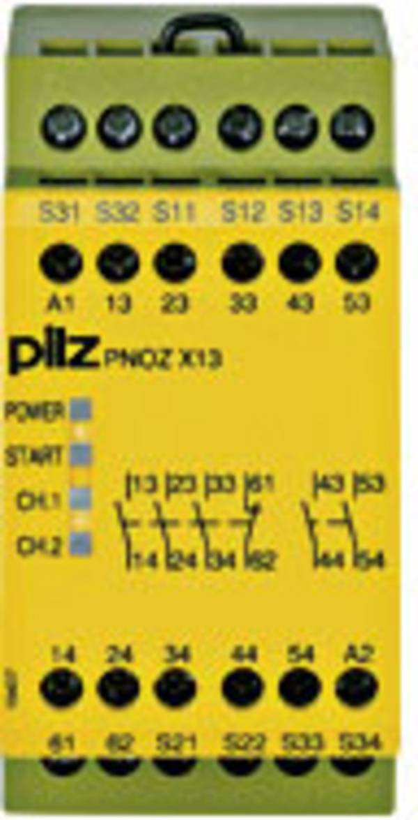 Sicherheitsschaltgerät PNOZ X13 24VDC 5n/o 1n/c PILZ Betriebsspannung: 24 V/DC 5 Schließer, 1 Öffner (B x H x T) 45 x 87 x 121 mm 1 St.