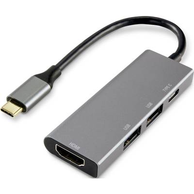 Renkforce RF-4366436 USB-C® Mini-Dockingstation Passend für Marke (Notebook Dockingstations): Universal  inkl. Ladefunkt
