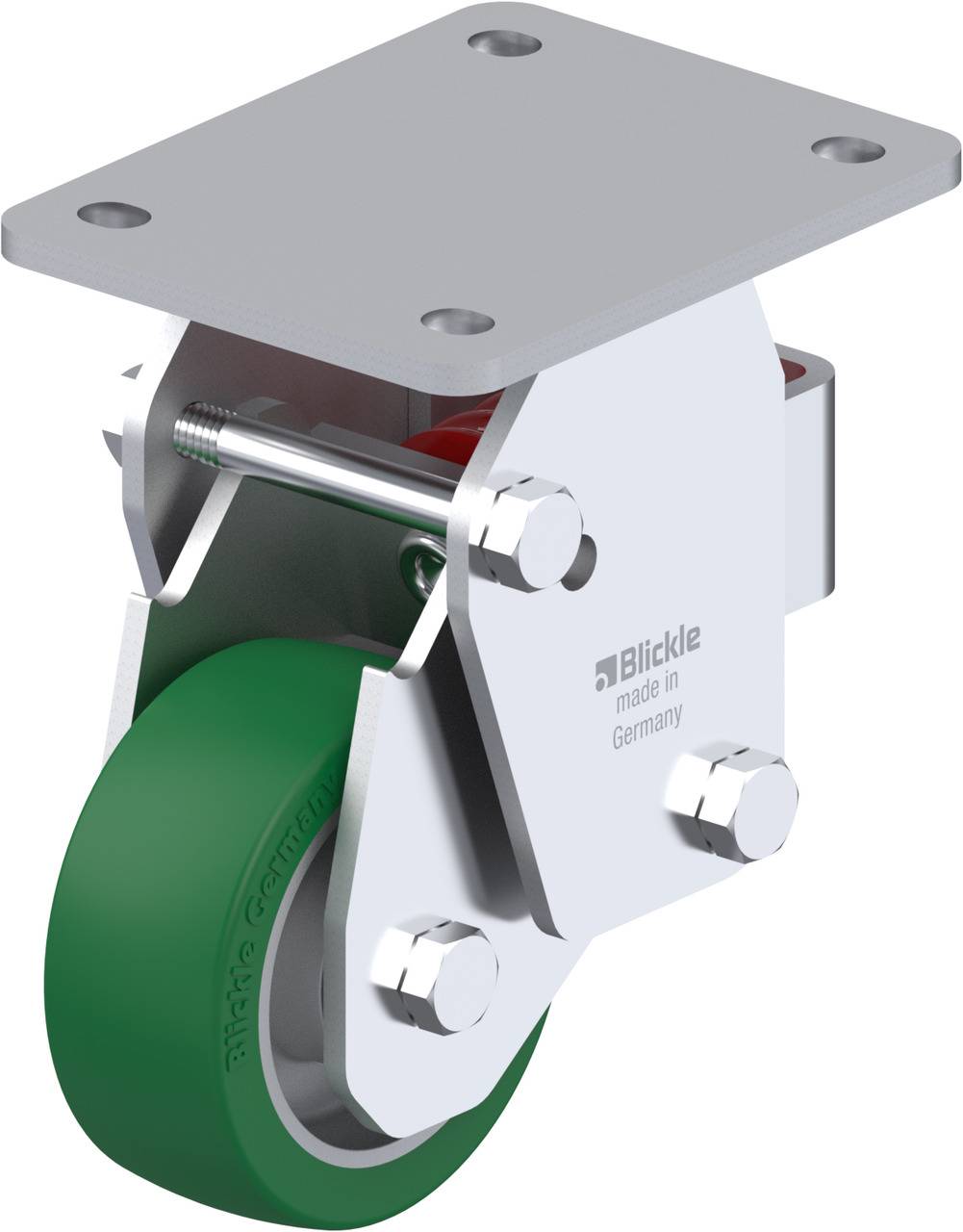 Blickle 755362 BHF-ALST 100K-3 Bockrolle gefedert Rad-Durchmesser: 100 mm Tragfähigkeit (max.): 320 kg 1 St.