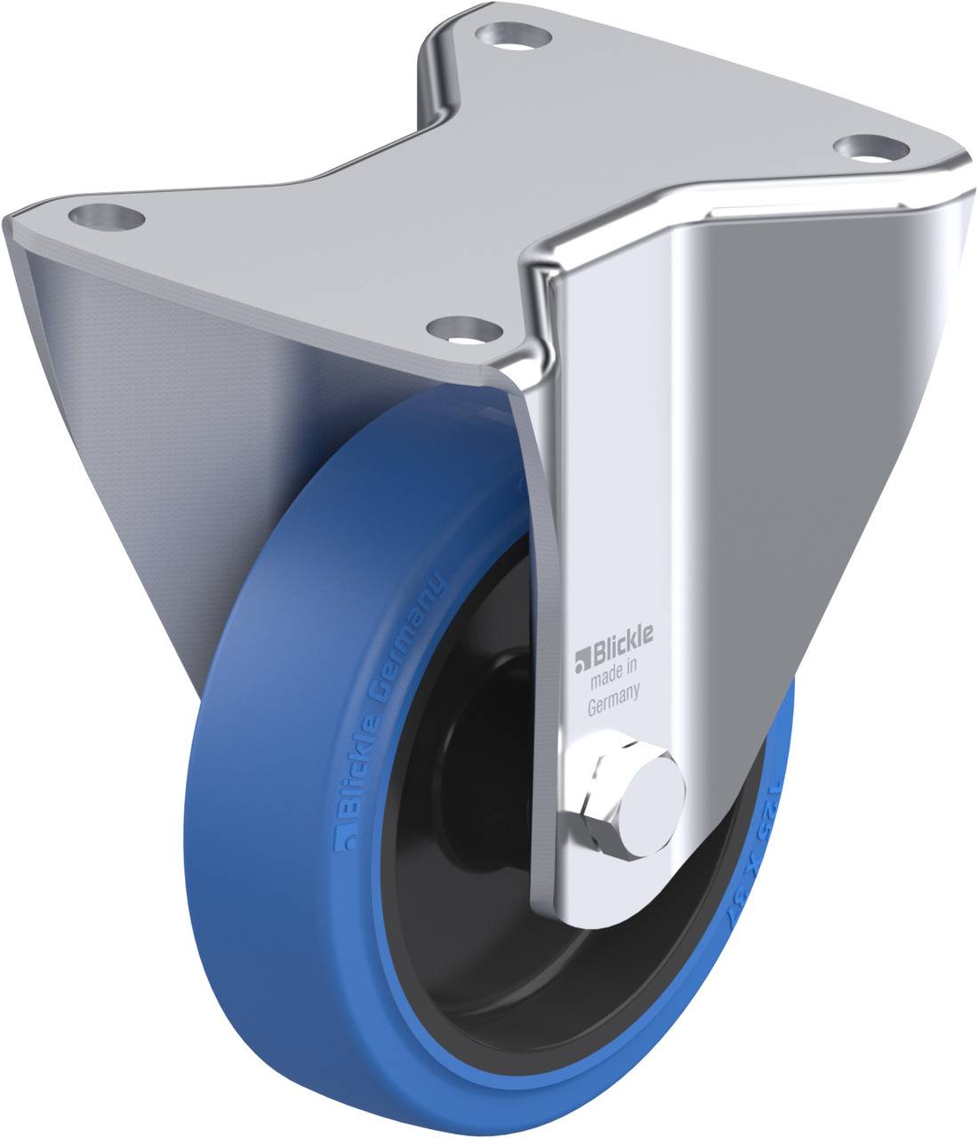 Blickle 851958 BH-POEV 125XR-3-SB Bockrolle Rad-Durchmesser: 125 mm Tragfähigkeit (max.): 250 kg 1 St.