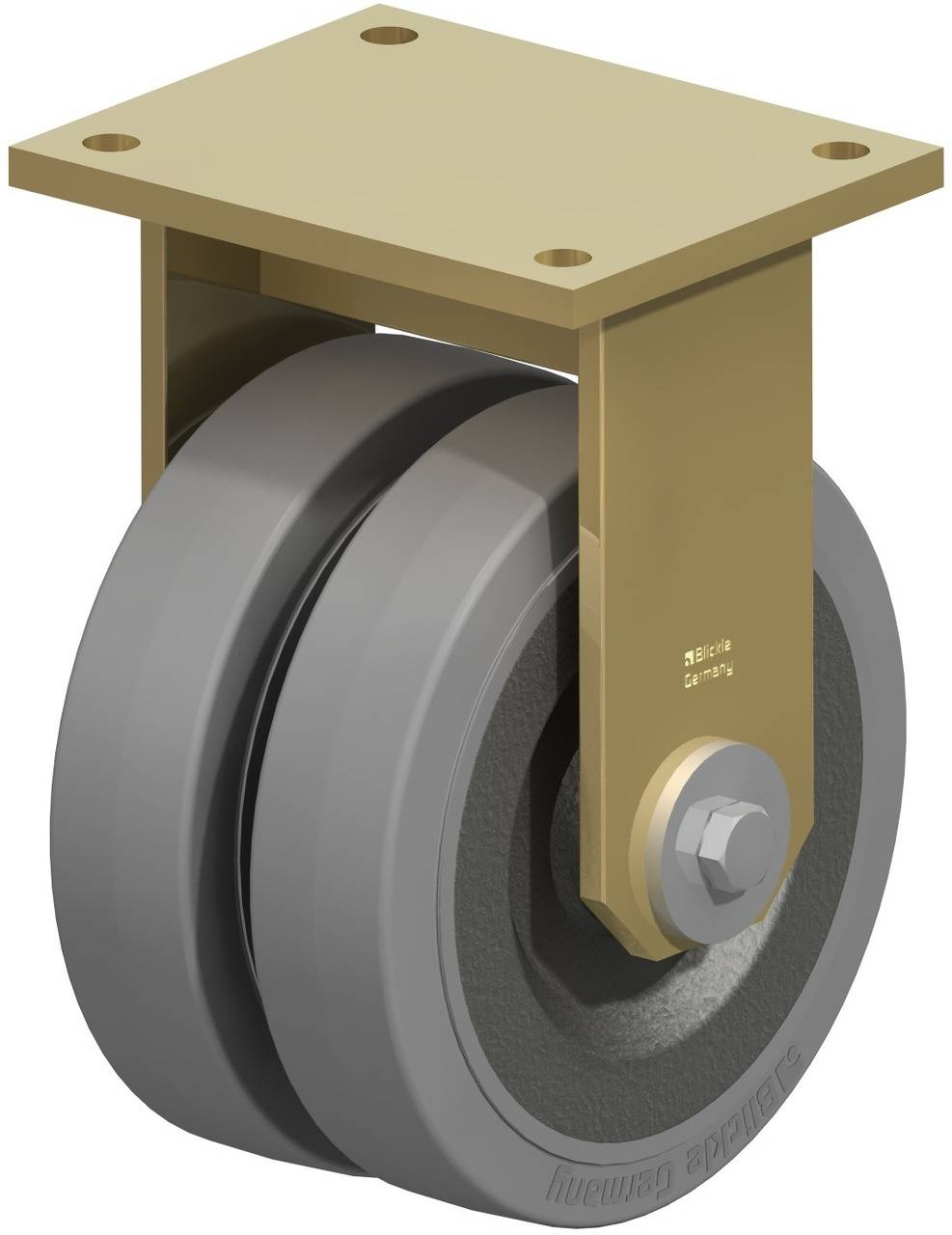 Blickle 852126 BSD-SE 200K-35-SG Doppel-Bockrolle Rad-Durchmesser: 200 mm Tragfähigkeit (max.): 1200 kg 1 St.