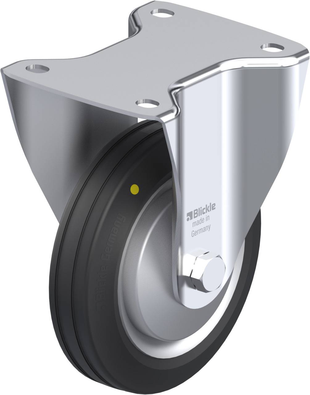 Blickle 749120 B-VE 150R-EL-FA Bockrolle Rad-Durchmesser: 150 mm Tragfähigkeit (max.): 135 kg 1 St.