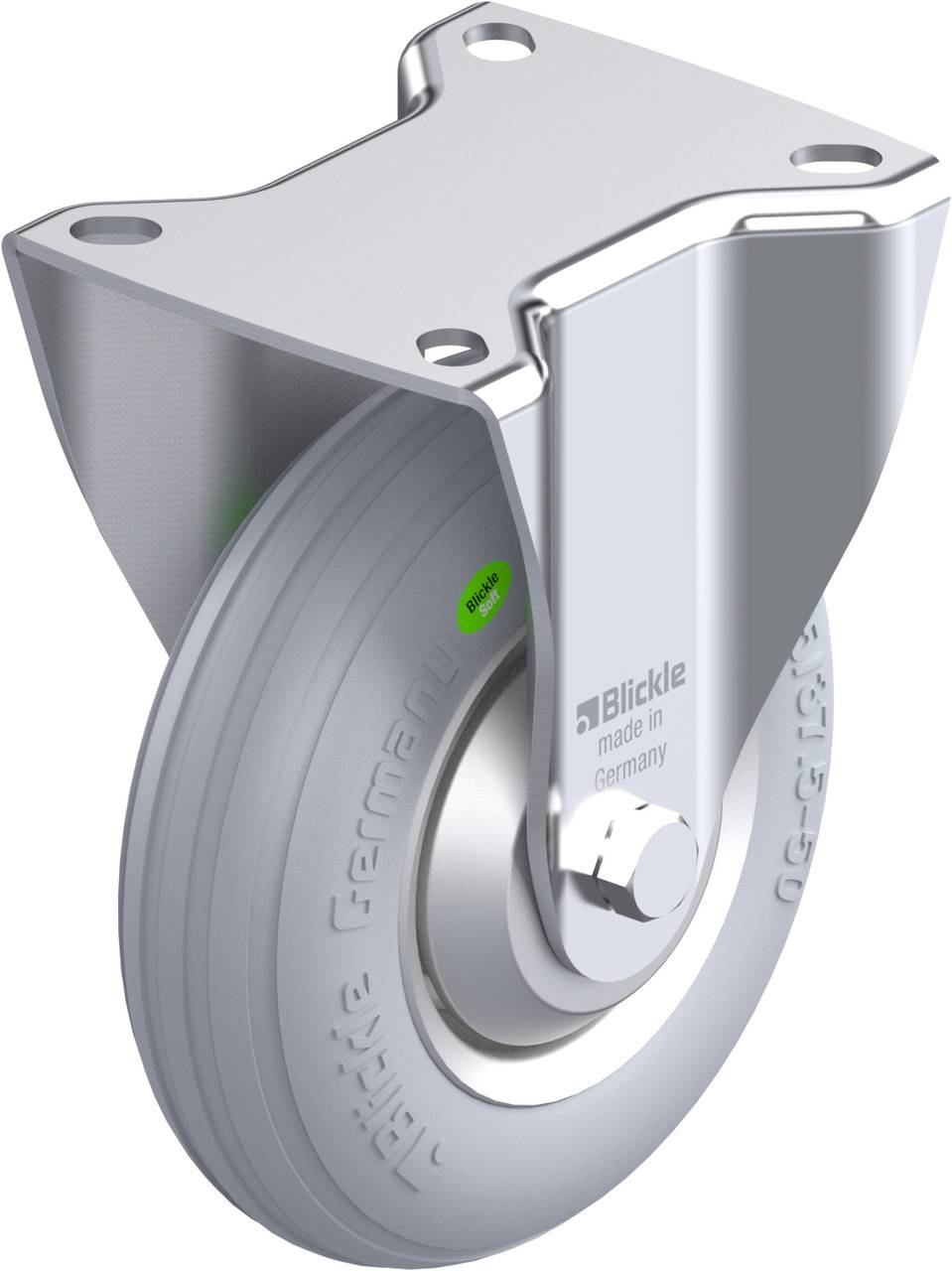 Blickle 849924 B-VW 125R-SG-FA Bockrolle Rad-Durchmesser: 125 mm Tragfähigkeit (max.): 50 kg 1 St.