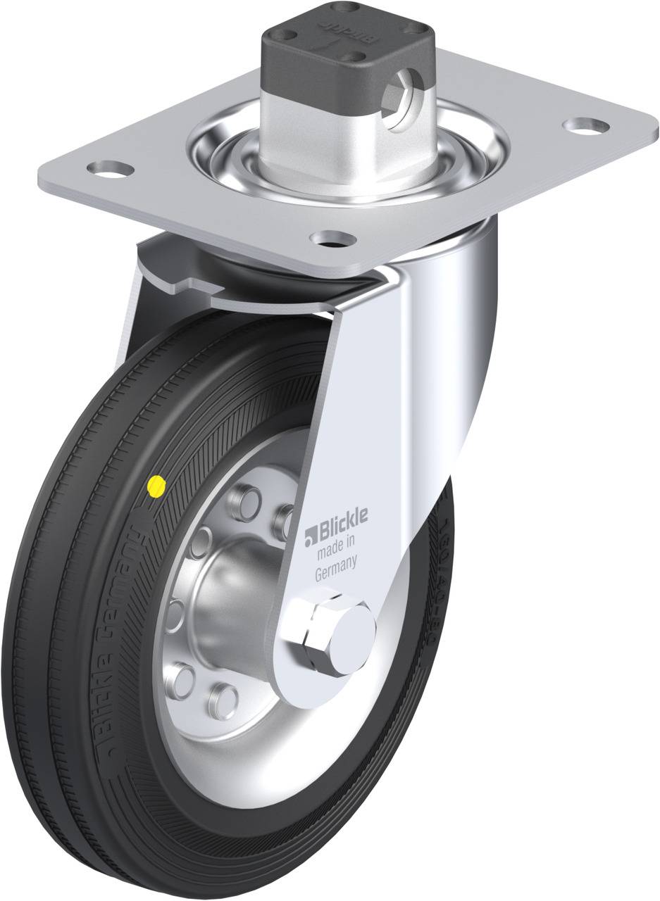 Blickle 849809 LE-VE 160R-CS11-EL Lenkrolle mit Feststeller Rad-Durchmesser: 160 mm Tragfähigkeit (max.): 135 kg 1 St.