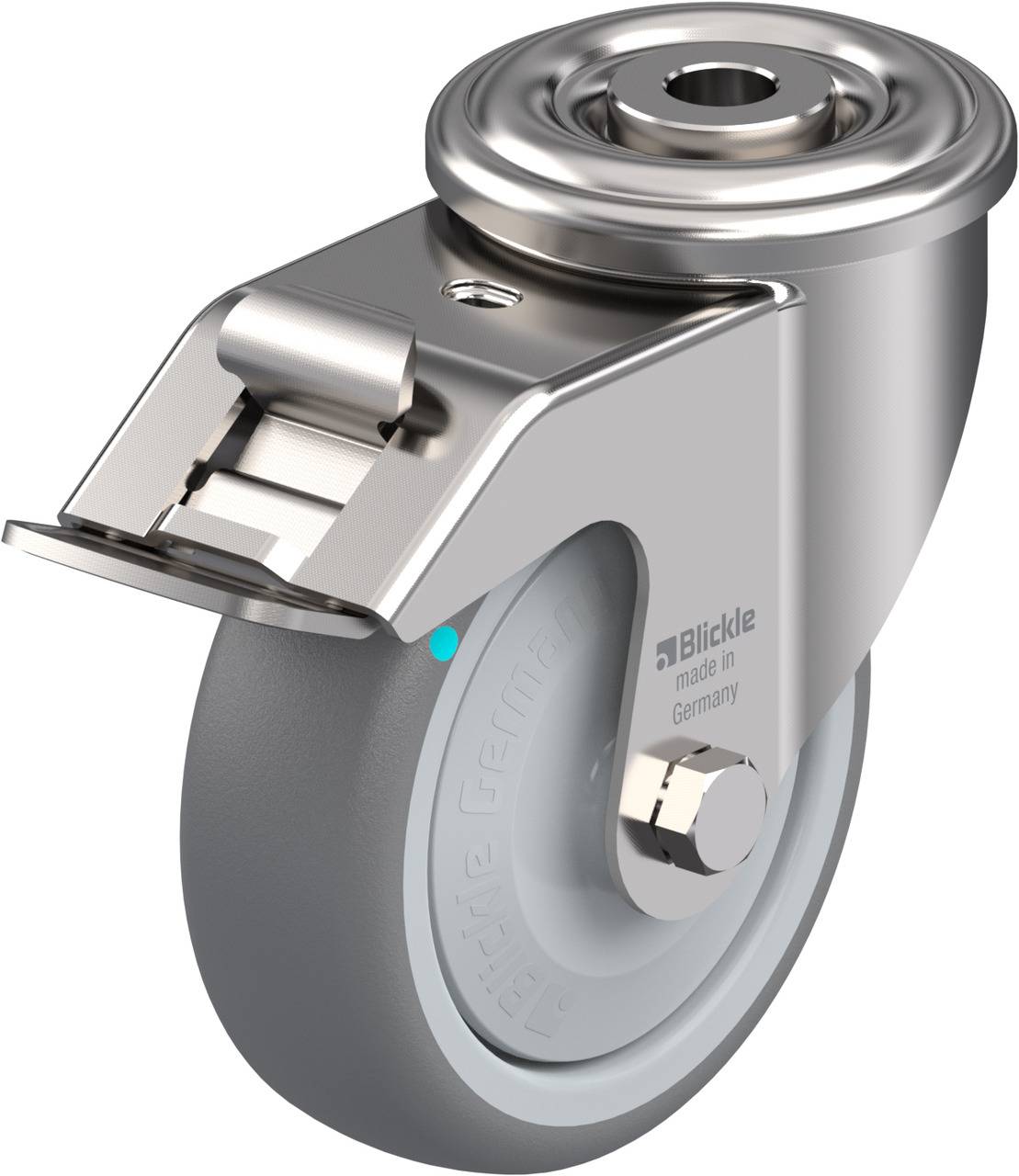 Blickle 760863 LEXR-TPA 102KFD-FI Lenkrolle mit Feststeller Rad-Durchmesser: 100 mm Tragfähigkeit (max.): 110 kg 1 St.