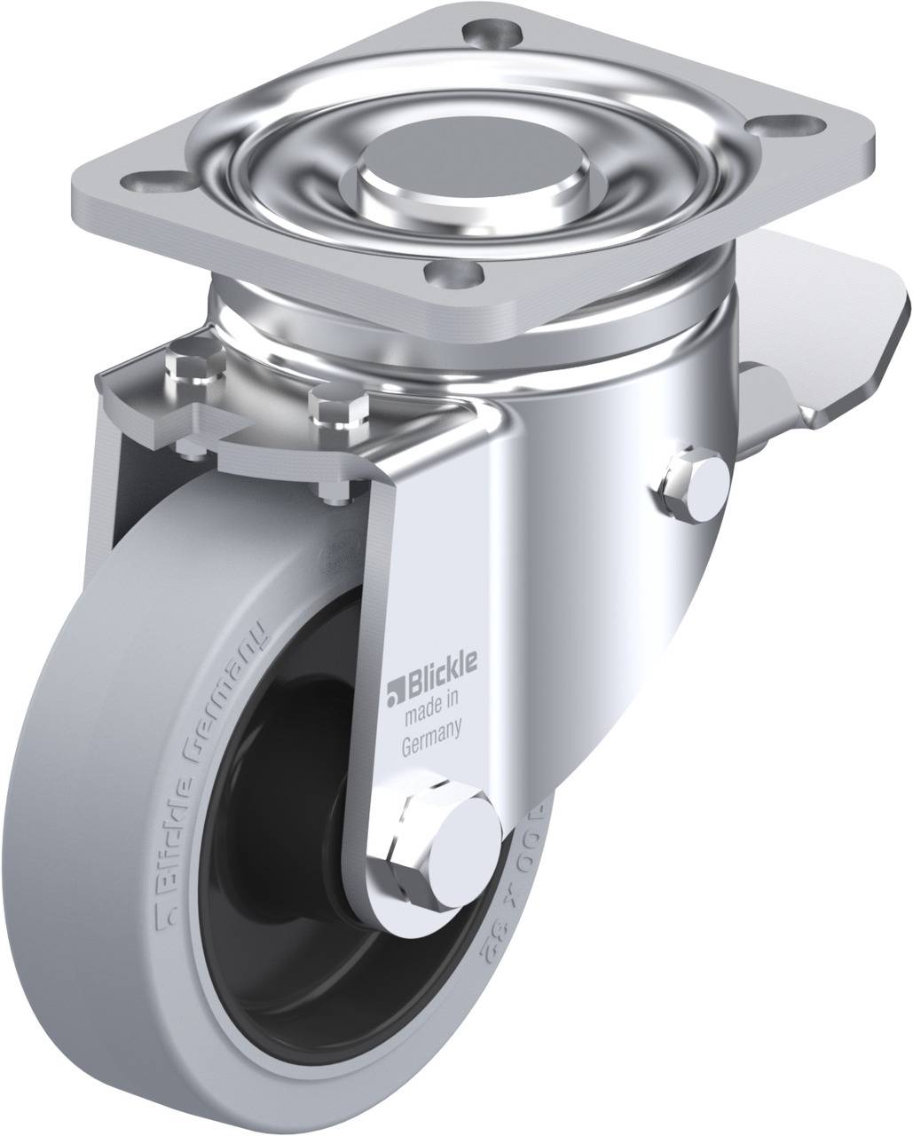Blickle 851744 LH-POEV 100XR-1-ST-SG Lenkrolle mit Feststeller Rad-Durchmesser: 100 mm Tragfähigkeit (max.): 200 kg 1 St...