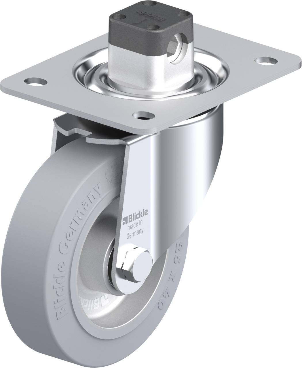 Blickle 851999 LK-ALEV 125K-3-CS11-SG Lenkrolle mit Feststeller Rad-Durchmesser: 125 mm Tragfähigkeit (max.): 250 kg 1 S...