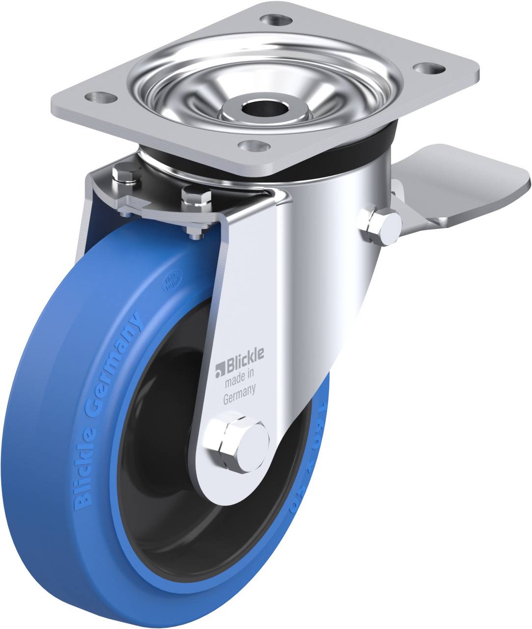 Blickle 750375 LK-POEV 160R-ST-SB Lenkrolle mit Feststeller Rad-Durchmesser: 160 mm Tragfähigkeit (max.): 400 kg 1 St.