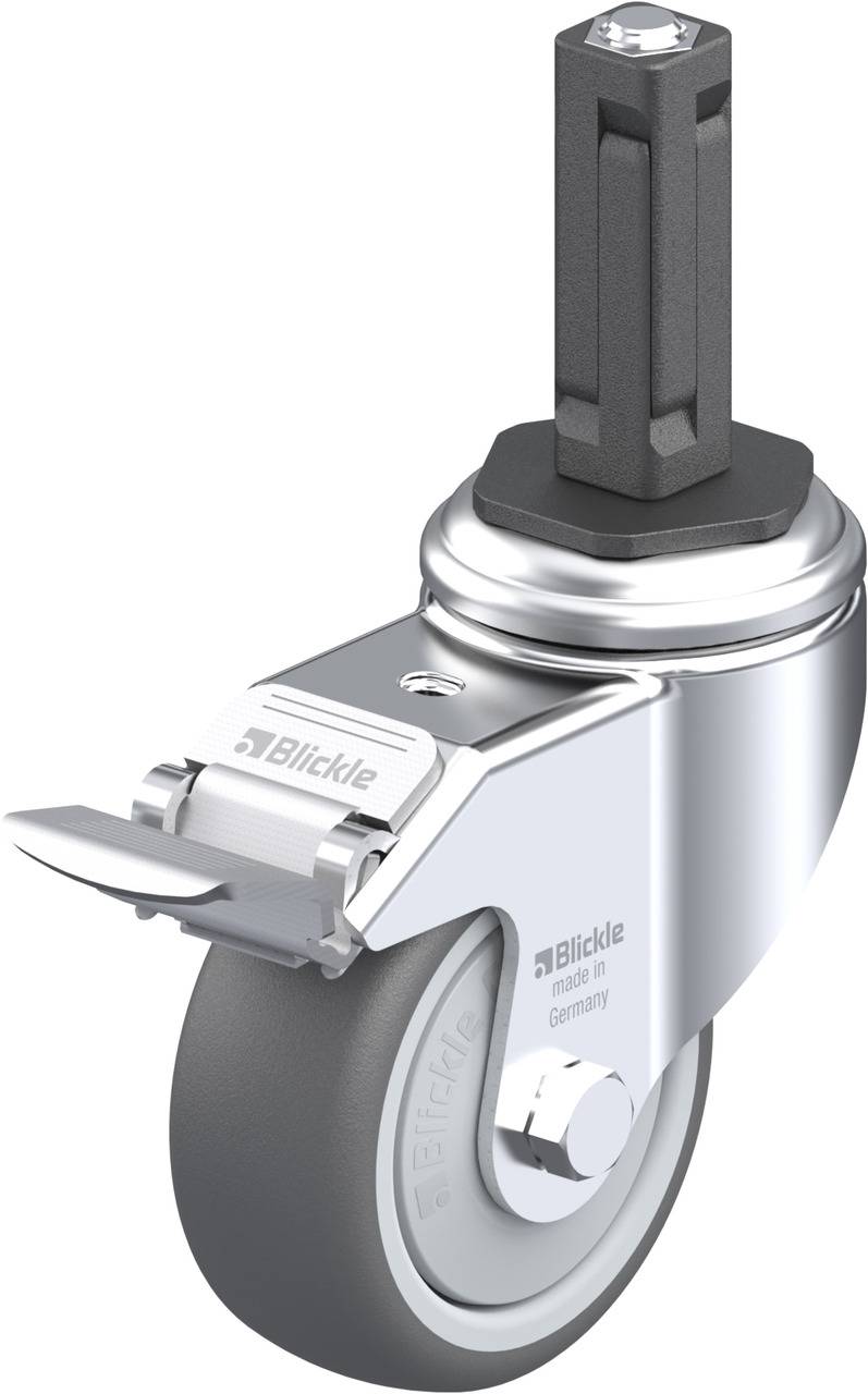 Blickle 848729 LKRA-PATH 80KF-11-FI-EV12 Lenkrolle mit Feststeller Rad-Durchmesser: 80 mm Tragfähigkeit (max.): 120 kg 1...