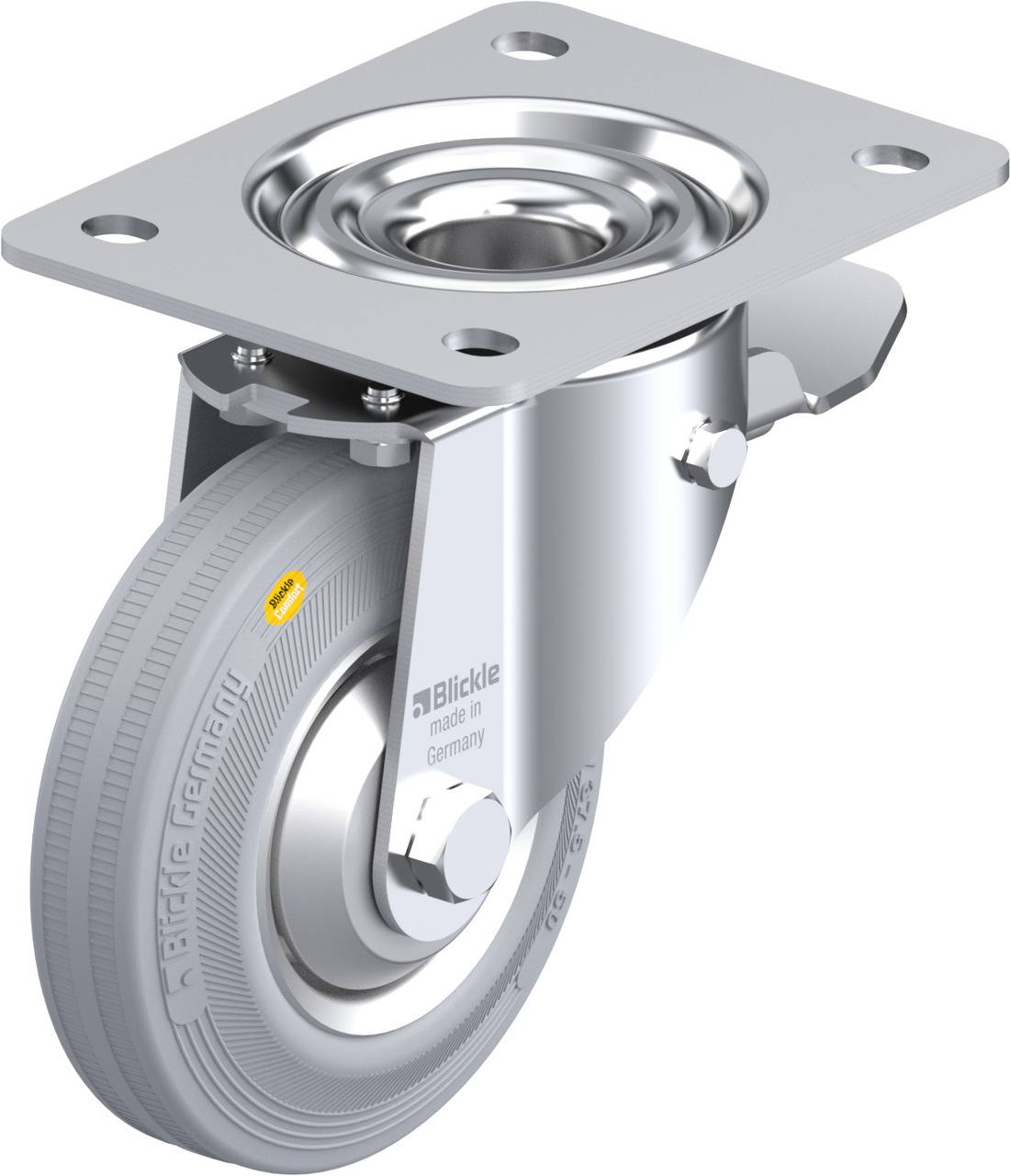 Blickle 750464 LK-RD 125R-3-ST-VLI-FA Lenkrolle mit Feststeller Rad-Durchmesser: 125 mm Tragfähigkeit (max.): 120 kg 1 S...