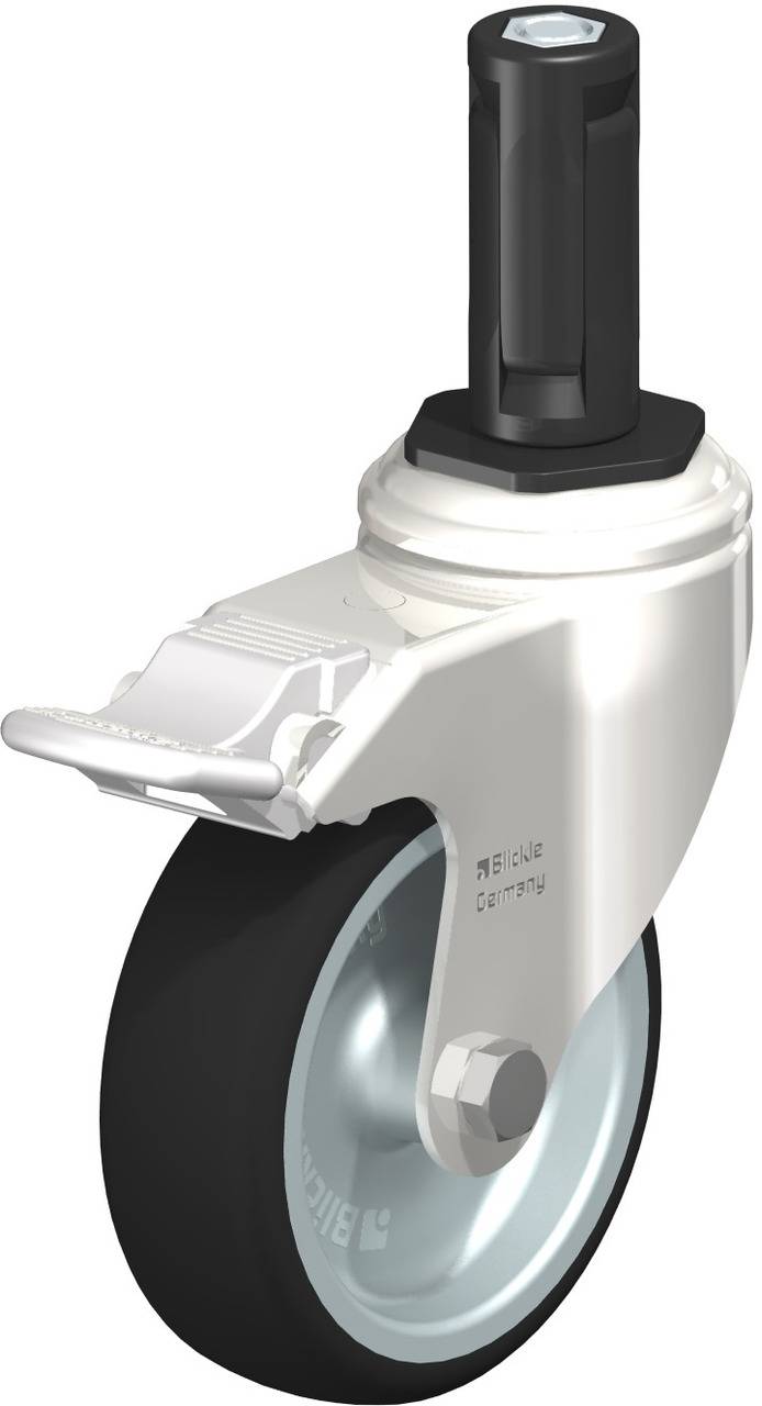 Blickle 853427 LKRXA-PATH 101G-11-FI-EXR13 Lenkrolle mit Feststeller Rad-Durchmesser: 100 mm Tragfähigkeit (max.): 120 k...