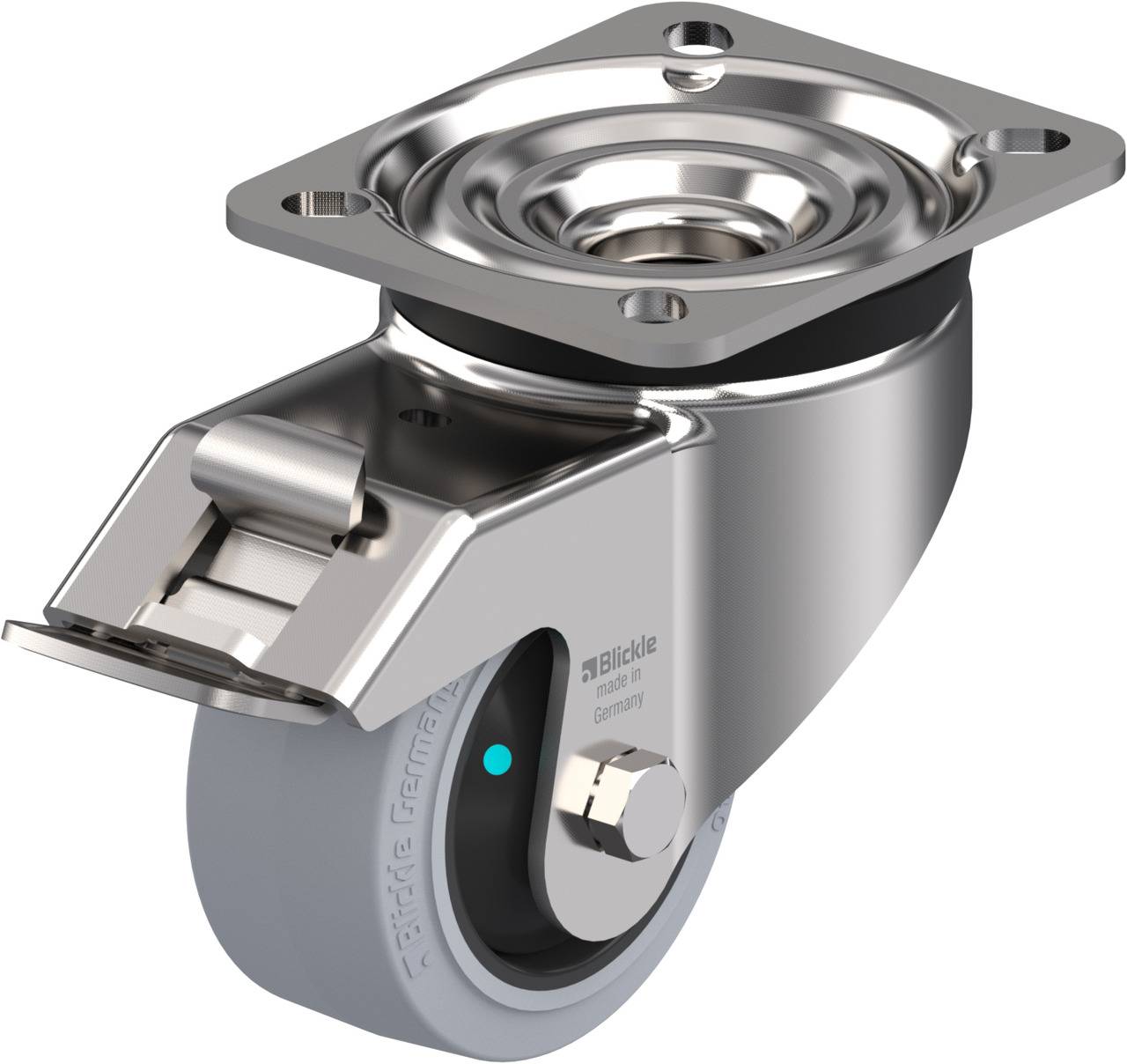 Blickle 760896 LKX-POEV 82KFD-FI-SG Lenkrolle mit Feststeller Rad-Durchmesser: 80 mm Tragfähigkeit (max.): 170 kg 1 St.