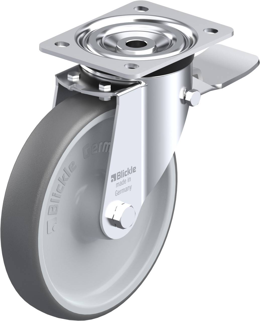 Blickle 852216 L-PATH 200R-ST Lenkrolle mit Feststeller Rad-Durchmesser: 200 mm Tragfähigkeit (max.): 400 kg 1 St.