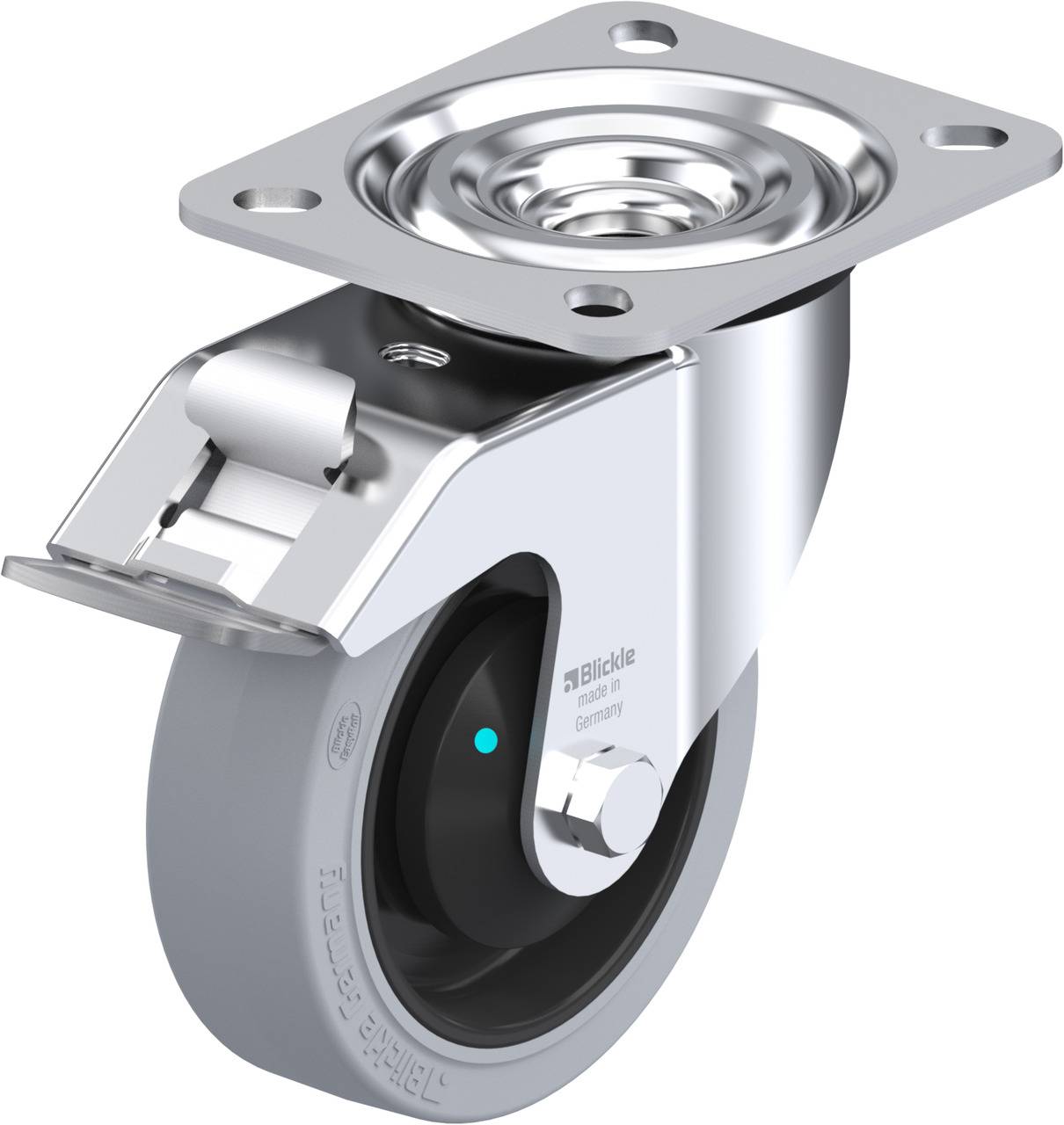 Blickle 850521 L-POEV 100KAD-FI-SG Lenkrolle mit Feststeller Rad-Durchmesser: 100 mm Tragfähigkeit (max.): 200 kg 1 St.