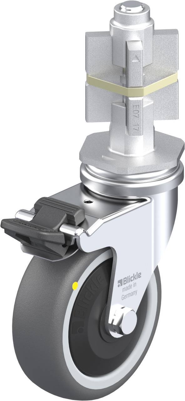 Blickle 848630 LRA-PATH 75KF-FI-ELS-E07 Lenkrolle mit Feststeller Rad-Durchmesser: 75 mm Tragfähigkeit (max.): 65 kg 1 S...