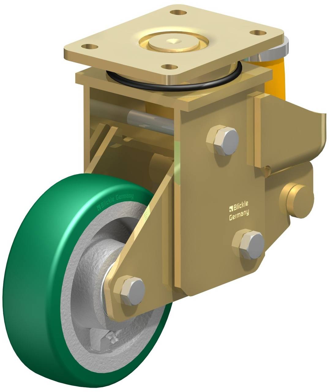 Blickle 755379 LSFE-GST 160K Lenkrolle gefedert Rad-Durchmesser: 160 mm Tragfähigkeit (max.): 600 kg 1 St.
