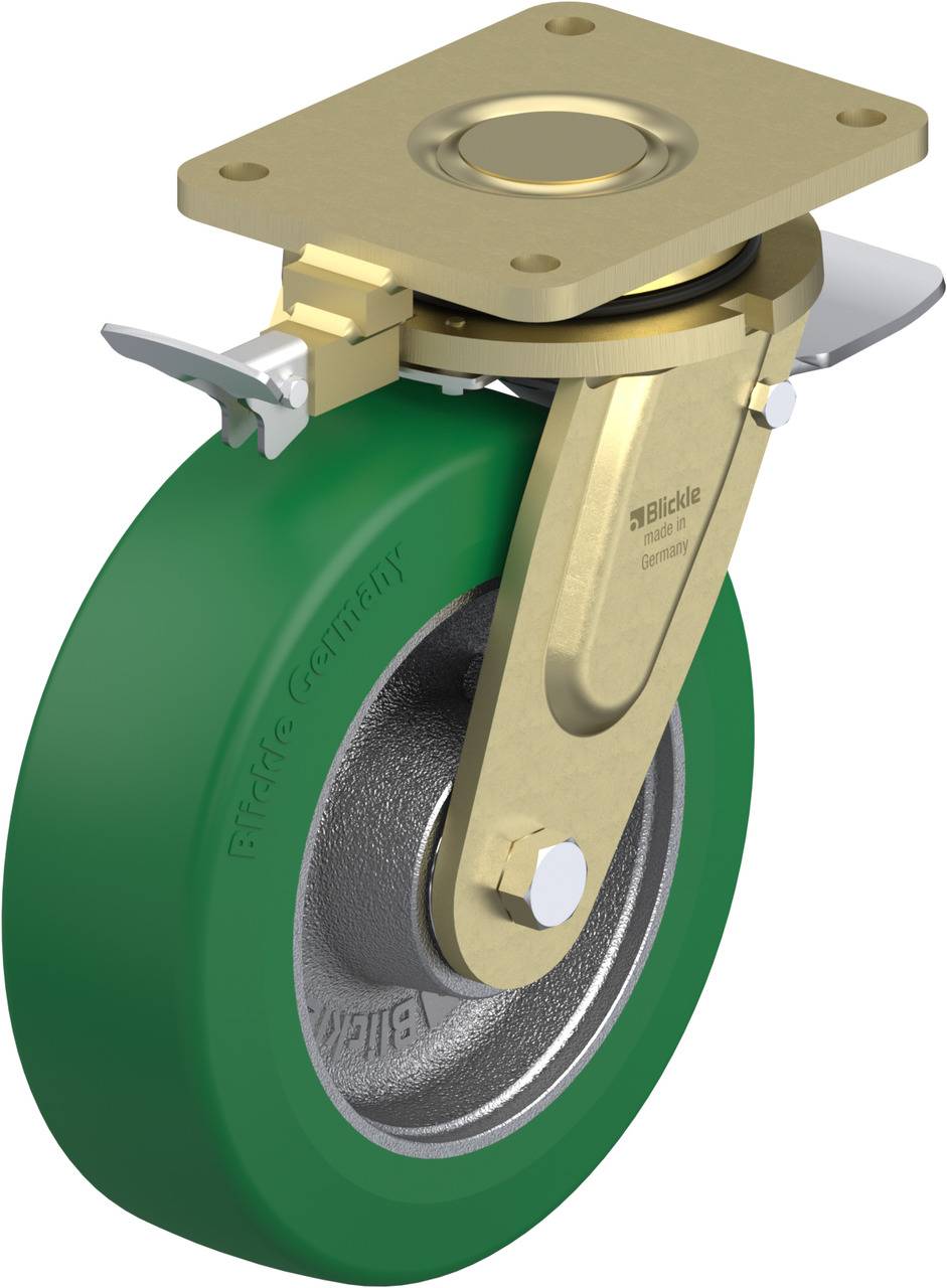 Blickle 852438 LS-GST 252K-ST-RI4 Lenkrolle mit Feststeller Rad-Durchmesser: 250 mm Tragfähigkeit (max.): 1400 kg 1 St.