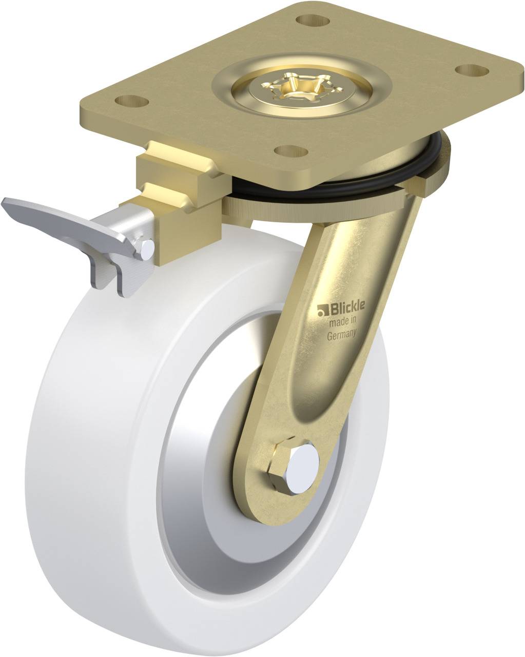 Blickle 853032 LS-SPO 160G-FA-RI4 Lenkrolle mit Feststeller Rad-Durchmesser: 160 mm Tragfähigkeit (max.): 850 kg 1 St.