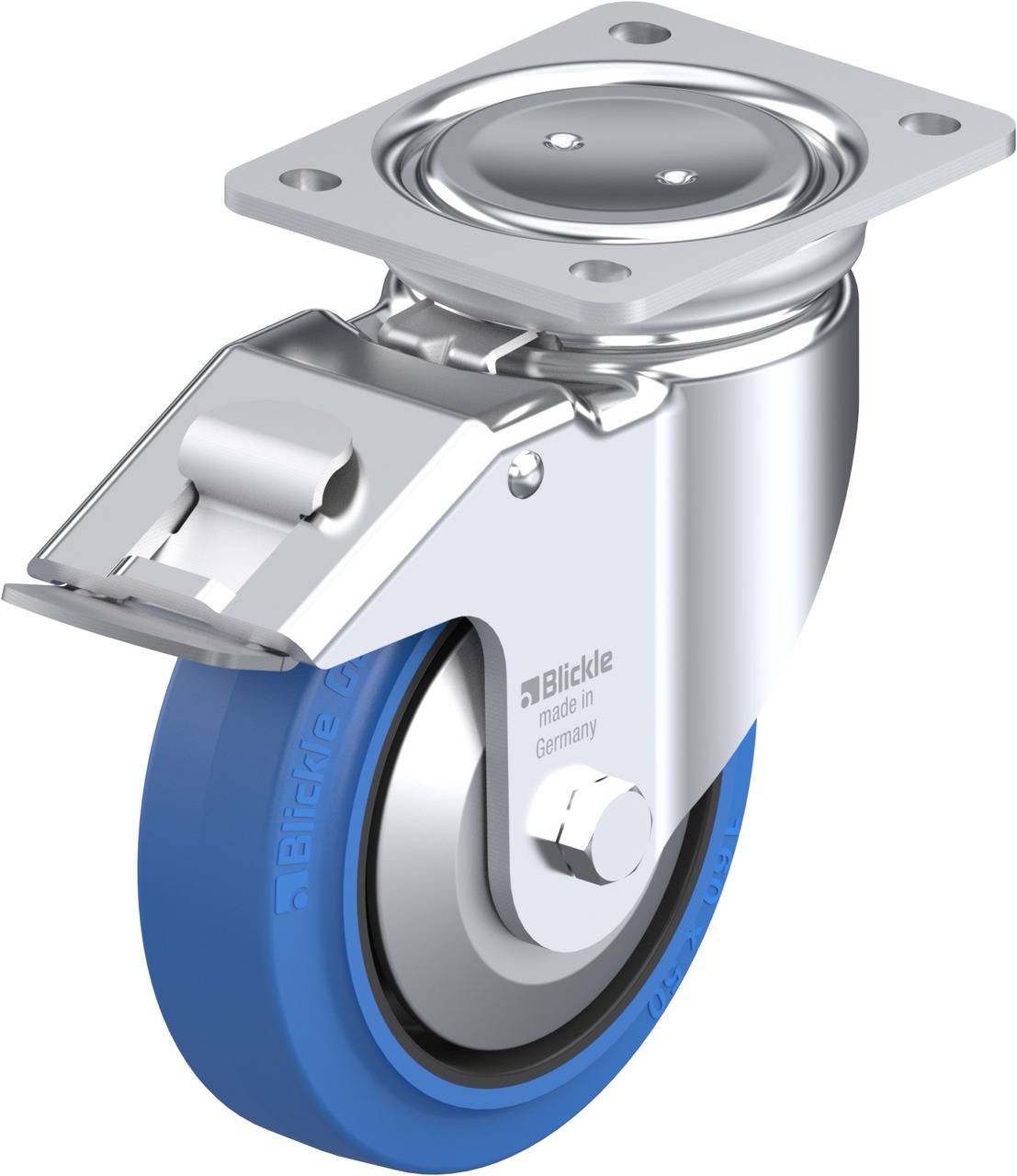 Blickle 851612 LUH-POEV 160KA-FI-SB-FA Lenkrolle mit Feststeller Rad-Durchmesser: 160 mm Tragfähigkeit (max.): 400 kg 1 ...