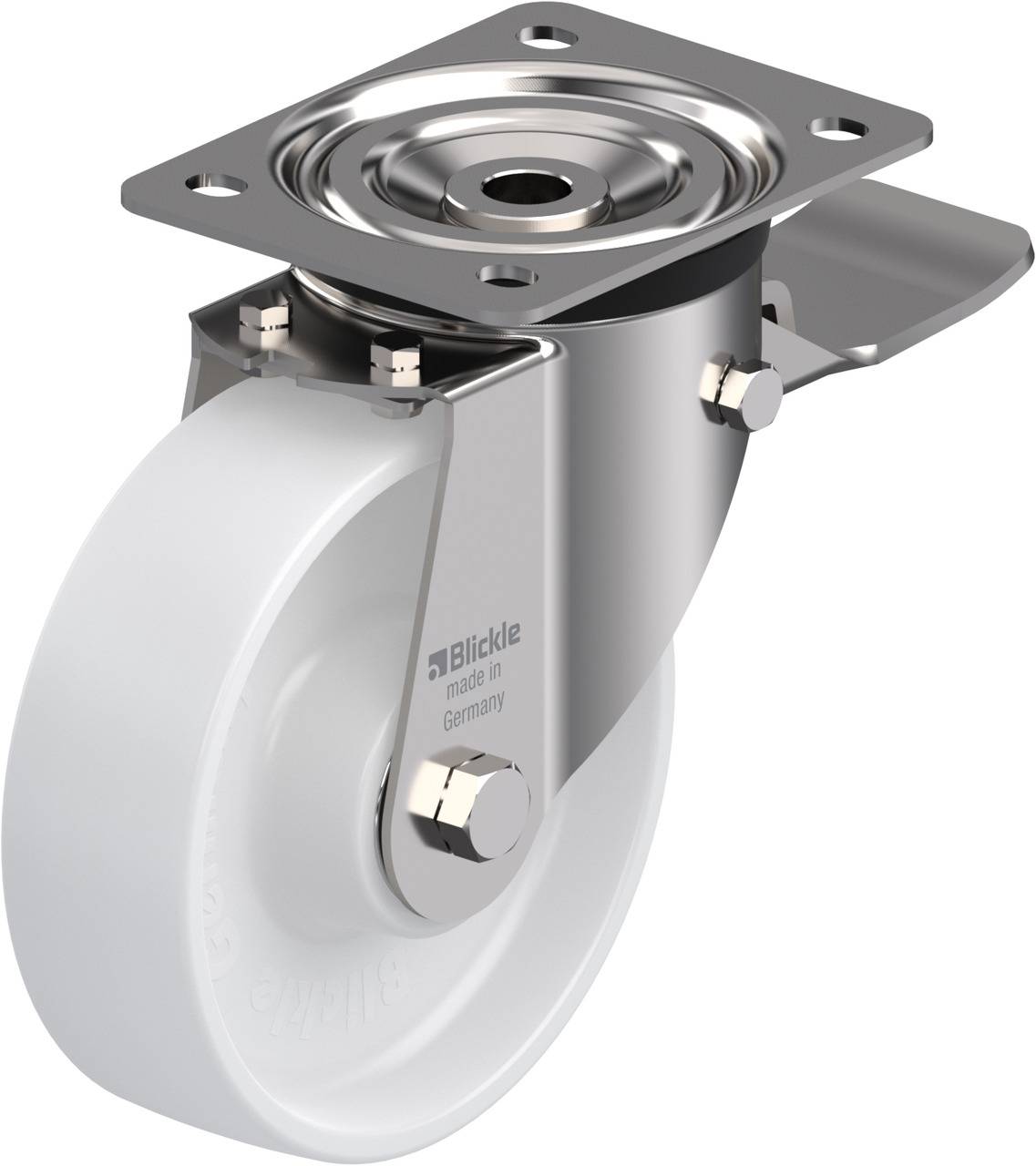 Blickle 853720 LX-PO 160XK-ST Lenkrolle mit Feststeller Rad-Durchmesser: 160 mm Tragfähigkeit (max.): 400 kg 1 St.