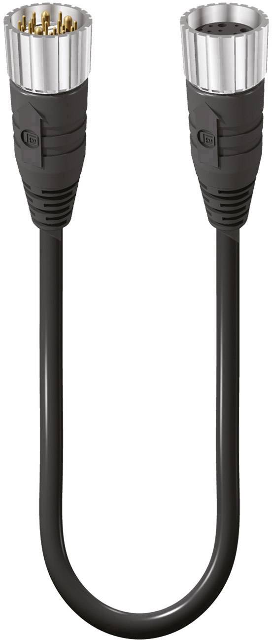 Lumberg Automation 68990 Sensor-/Aktor-Anschlussleitung M23 Stecker, gerade, Kupplung, gerade 2.00 m Polzahl Sensoren: 1