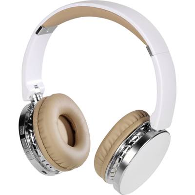 Vivanco NEOS AIR WHITE   On Ear Kopfhörer Bluetooth®  Weiß  Faltbar, Headset, Ohrbügel, Lautstärkeregelung