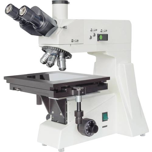 Bresser Optik 5807000 Science MTL 201 Metallurgisches Mikroskop Trinokular 800 x Auflicht
