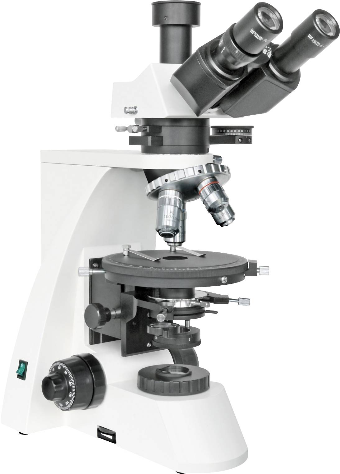 Bresser Optik 5780000 Science MPO 401 Mikroskop Microscopio polarizzatore Trinoculare 1000 x Luce trasmessa