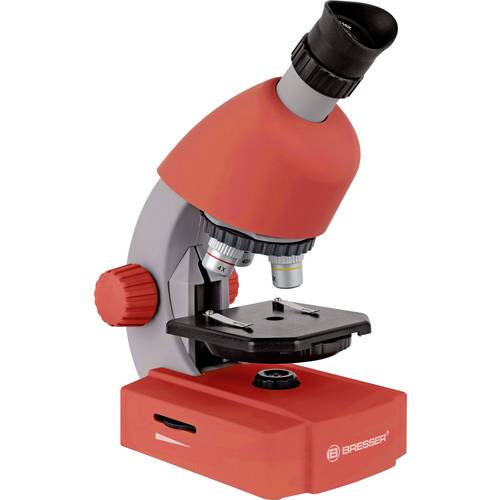 Bresser Optik 8851300E8G000 rot Kinder-Mikroskop Monokular 640 x Durchlicht