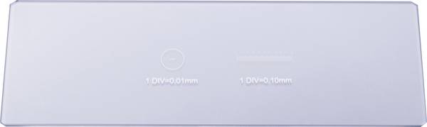 Bresser Optik Mikrometerskala 1/10 & 1/100 mm 5916720 Mikroskop-Objektträger