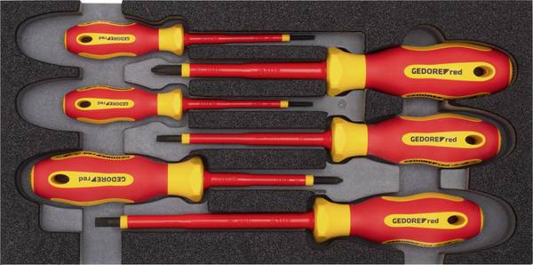 Gedore RED R22150016 VDE Schraubendreher-Set  Schlitz