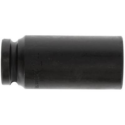 Eine schwarze, zylindrische Metallhülse, seitlich mit der Nummer '24' markiert, auf weißem Hintergrund.