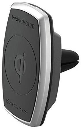 Scosche Induktions Ladegerät 2000 mA MagicMount Pro Vent MPQ2V XTSP Ausgänge Induktionslade Standard Schwarz, Silber Scosche Induktions Ladegerät 2000 mA MagicMount Pro Vent MPQ2V XTSP Ausgänge Induktionslade Standard Schwarz, Silber
