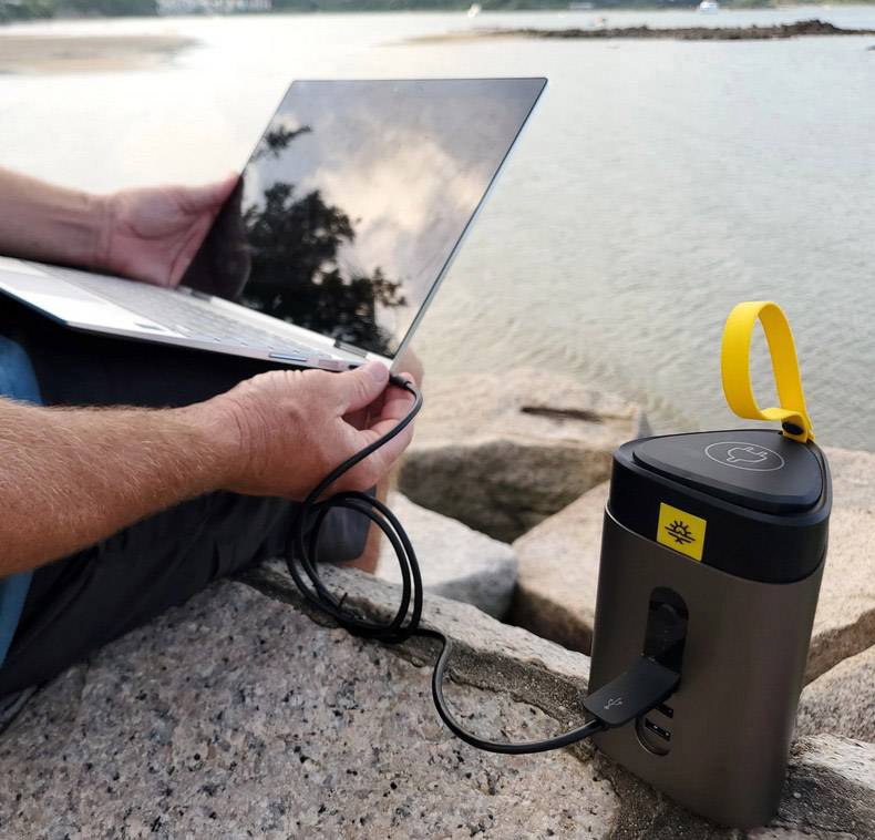 Power Traveller Condor 100 Powerbank 27000 mAh Quick Charge 3.0, USB PD Li-Ion USB-A, USB-C® Anthrazit Outdoor, Statusan-1