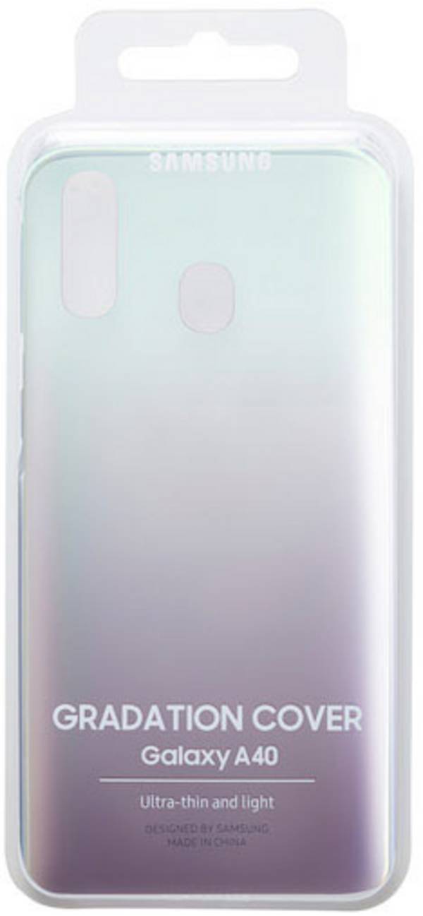 Harte Hülle mit Farbverlauf für Samsung Galaxy A40 Transparent