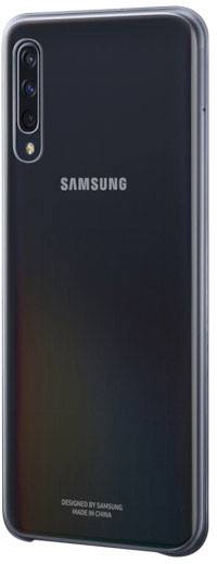 Harte Hülle mit Farbverlauf für Samsung Galaxy A50 Schwarz (transparent)-2
