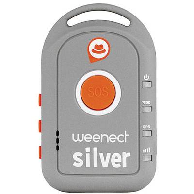 Weenect Silver GPS Tracker Personentracker Grau