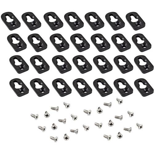 Hammond Electronics 1557FOOT2BK-24 Montagefuß Polycarbonat Schwarz 24 St.