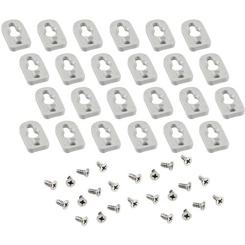 Hammond Electronics 1557FOOT2GY-24 Montagefuß Polycarbonat Grau 24 St.