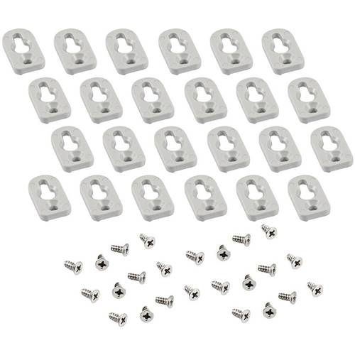 Hammond Electronics 1557FOOTGY-24 Montagefuß ABS Grau 24 St.