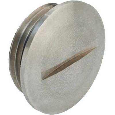 Metallstopfen mit schlitzförmiger Öffnung, ähnlich einer Schraube mit flachem Kopf.用于管道, Maschinen oder Behältern.
