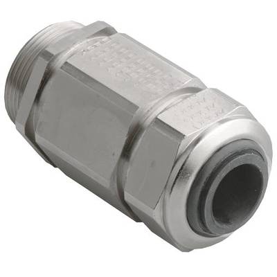 Metallkabelverschraubung mit Gewinde, zur sicheren Abdichtung und mechanischer Befestigung von Kabeln in Gehäusen oder Maschinen.