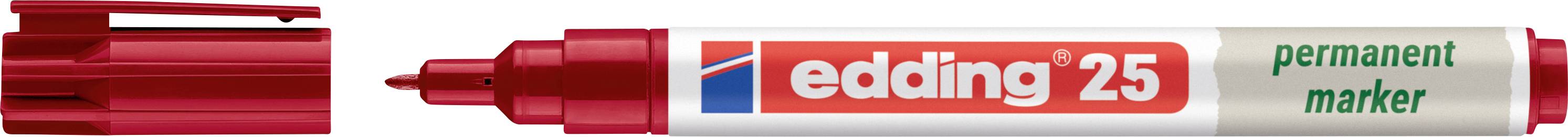 Edding e-25 EcoLine 4-25002 Permanentmarker Rot wasserfest: Ja