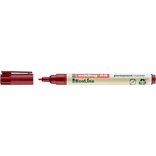 Edding e-25 EcoLine 4-25002 Permanentmarker Rot wasserfest: Ja